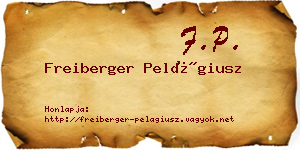 Freiberger Pelágiusz névjegykártya